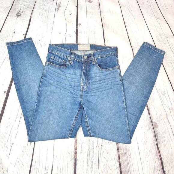 EVERLANE HIGH RISE SKINNY JEANS RN# 139393 - 26 REGULAR - Picture 2 of 4